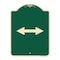 Signmission Bidirectional Arrow Black Heavy-Gauge Aluminum Architectural Sign, 24" x 18", G-1824-24312 A-DES-G-1824-24312 - alternate 1